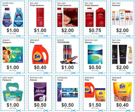 p&g coupons in sunday paper printable.